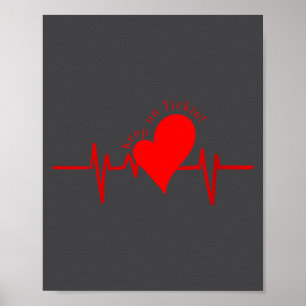 Póster ¡Mujeres sigan haciendo tic! Latido del corazón EK