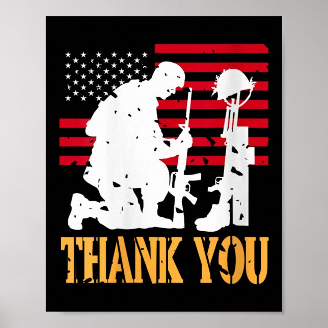 Póster Mujeres soldados patriotas arrodillando crros de c (Frente)