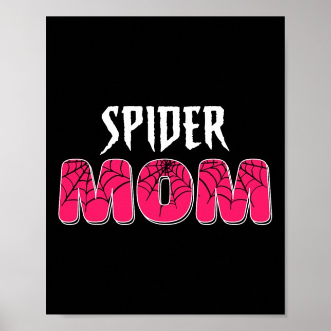Póster Mujeres Spider Mom Groovy Fiesta de la familia Mam (Frente)