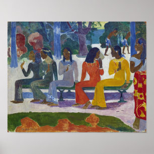 Póster Mujeres tahitianas, Gauguin