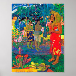 Póster Mujeres tahitianas, Gauguin