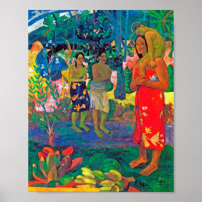 Póster Mujeres tahitianas, Gauguin (Frente)