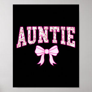 Póster Mujeres tía Coquette Bow Madres Estéticas Rosa