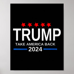 Póster Mujeres Trump 2024 recuperan las elecciones en Est