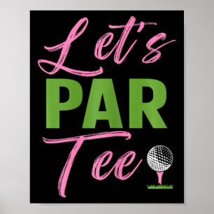 Póster Mujeres Vamos Par Divertido Golf Golfista Chica Mu