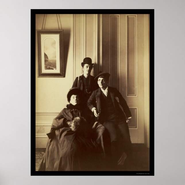 Póster Mujeres vestidas como hombres 1895 (Frente)