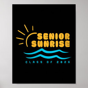 Póster Mujeres Vintage Senior Sunrise 2026 Mayores De Cl 