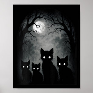 Póster Mujeres Y Gatitos Lindos Gatos Alt Gótico Nge Horr