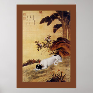 Póster Mukongque 蓦空鹈 ~ Galgo ~ Giuseppe Castiglione~