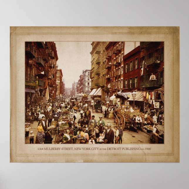 Póster MULBERRY STREET, POSTER de NYC (Frente)