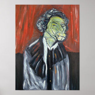 Póster Mule Enfrentada a una mujer por Donald Lee