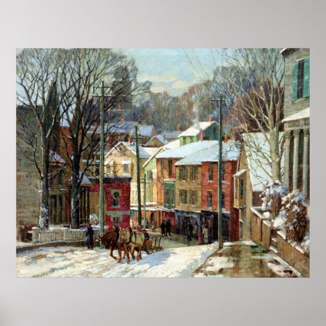 Póster Mulhaupt - Invierno en Gloucester (Frente)