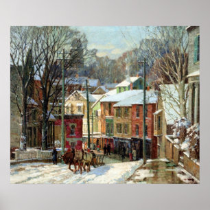 Póster Mulhaupt - Invierno en Gloucester