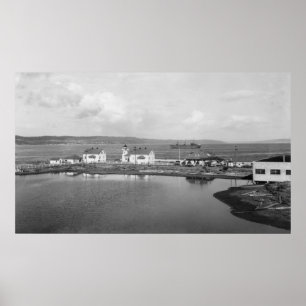 Póster Mulkilteo, WA - fotografía de la opinión del faro