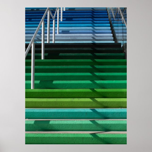 Póster Multicolored stairs (Frente)