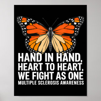 Póster Multiple Sclerosis Awareness Month We Fight As One
