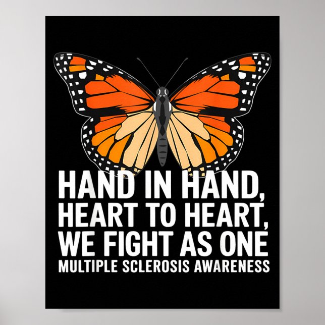 Póster Multiple Sclerosis Awareness Month We Fight As One (Frente)