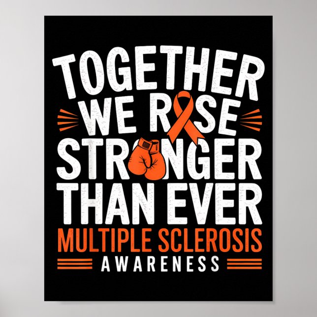 Póster Multiple Sclerosis Awareness Together We Rise Oran (Frente)