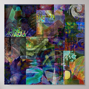 Póster Multiplex Back Cover Collage