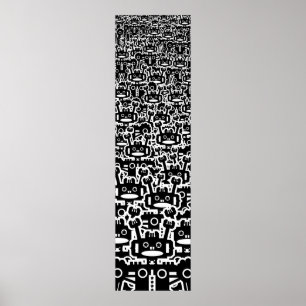 Póster Multitud de robots