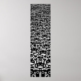 Póster Multitud de robots