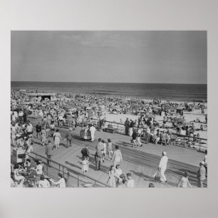 Póster Multitud en la playa