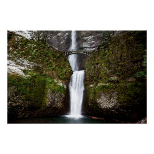 Póster Multnomah baja en la garganta de Columbia