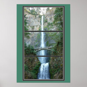 Póster Multnomah baja poster escénico de Oregon