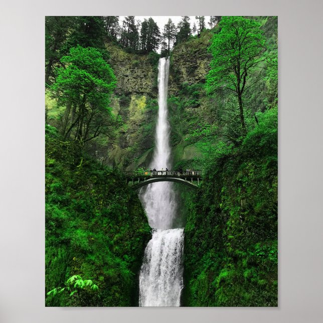 Póster Multnomah Falls #2 Poster (Frente)