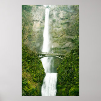 Póster Multnomah Falls Oregon