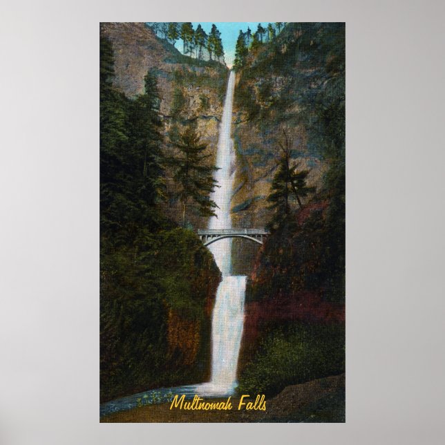 Póster Multnomah Falls Poster (Frente)