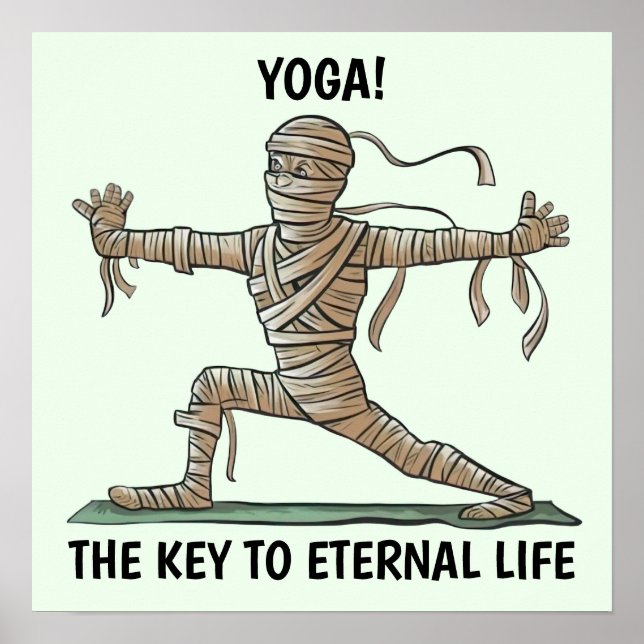 Póster Mumami de yoga (Frente)