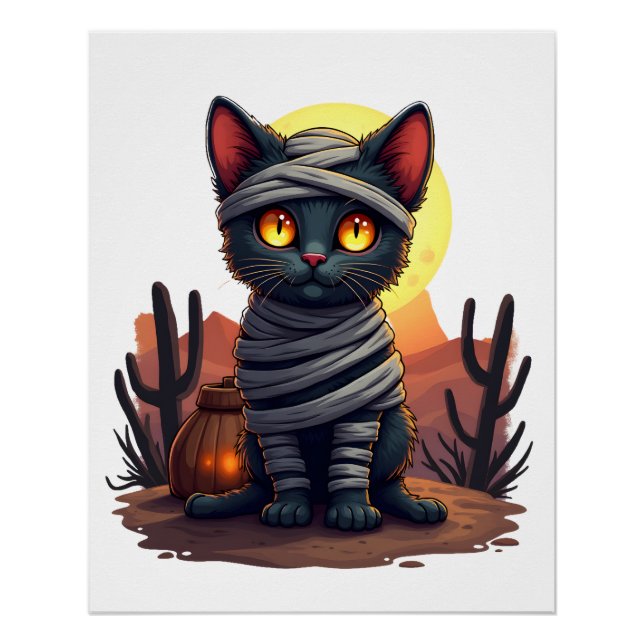 Póster Mummy Cat Madness (Anverso)