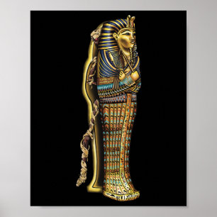 Póster Mummy En El Vestido De Hallowen Sarcófago