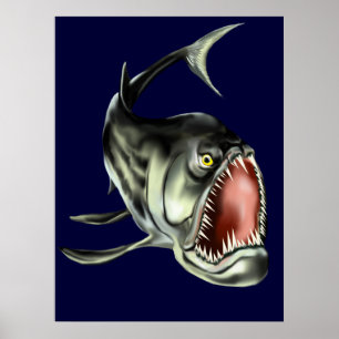 Póster Mún poster grande de los pescados