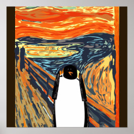 Póster Munch penguin poster