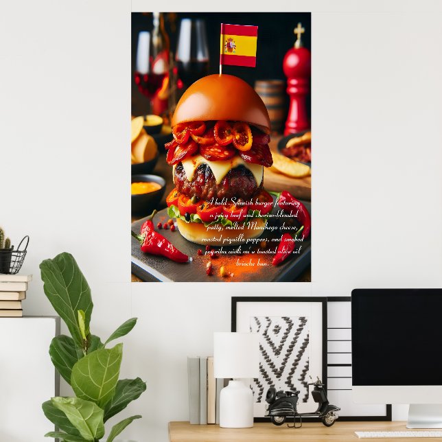 Póster Munchies de Madrid: Chorizo Mágico 24x36 (Oficina en casa)