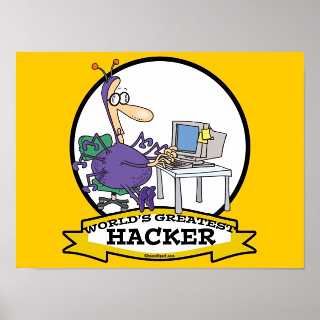 PÓSTER MUNDIAL MAYOR PERSONALIZADO DE HACKER (Frente)