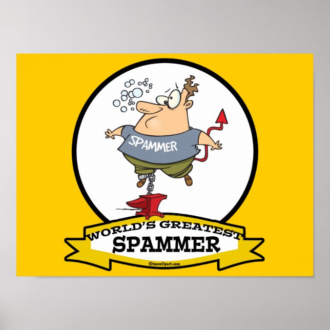 PÓSTER MUNDIAL MAYOR PERSONALIZADO DE SPAMMER (Frente)