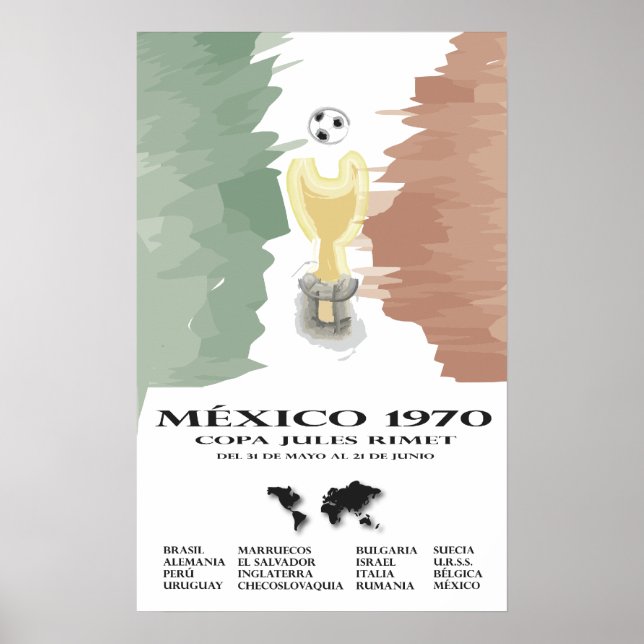 Póster Mundial México 70 (Frente)