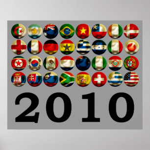 Póster Mundo 2010 de Suráfrica