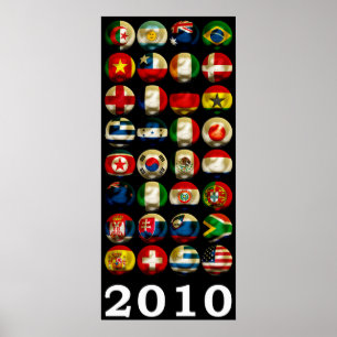Póster Mundo 2010 de Suráfrica