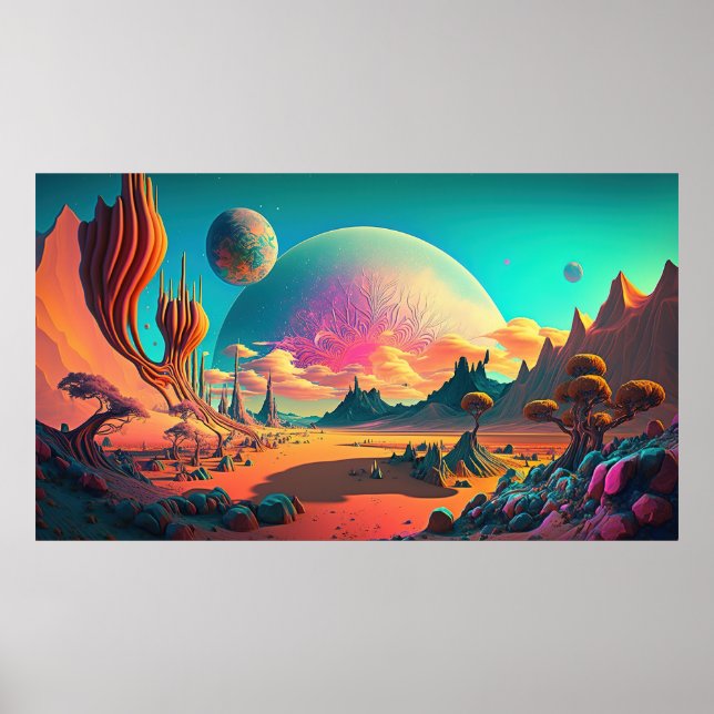 Póster Mundo alienígena (Frente)