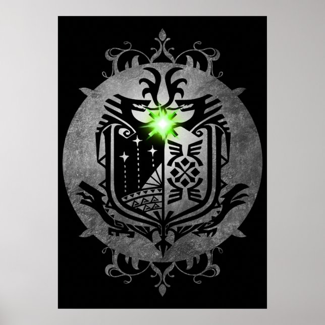 Póster mundo cazador de monstruos (Frente)