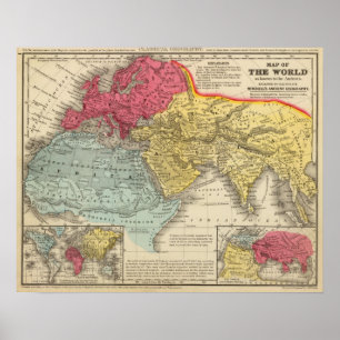 Póster Mundo conocido por los antiguos