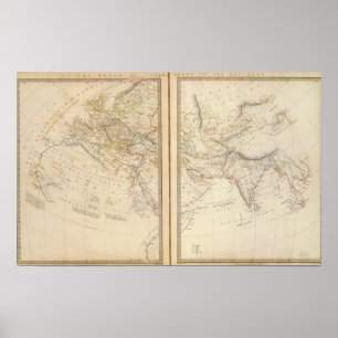 Póster Mundo conocido por los antiguos