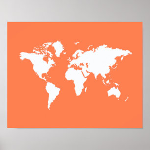 Póster Mundo Coral Elegante