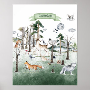 Póster Mundo de Animales Caprichosos Personalizable
