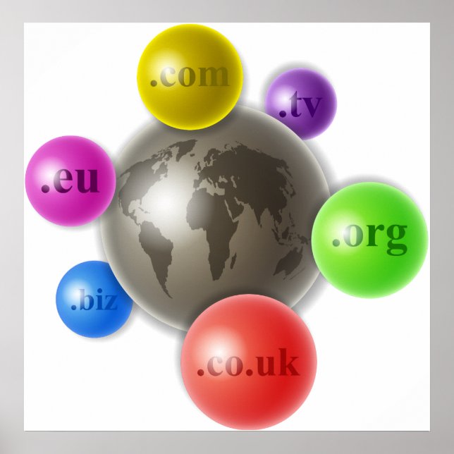 Póster Mundo de dominios (Frente)