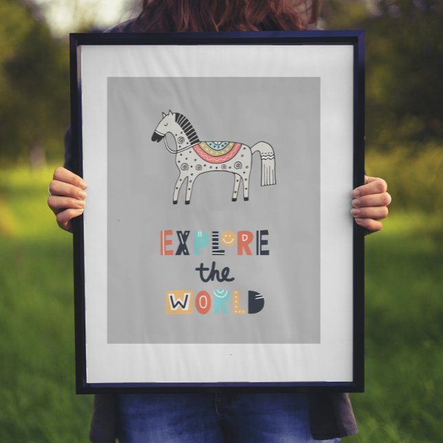Póster Mundo de exploración de caballos de Escandia Cute (Subido por el creador)
